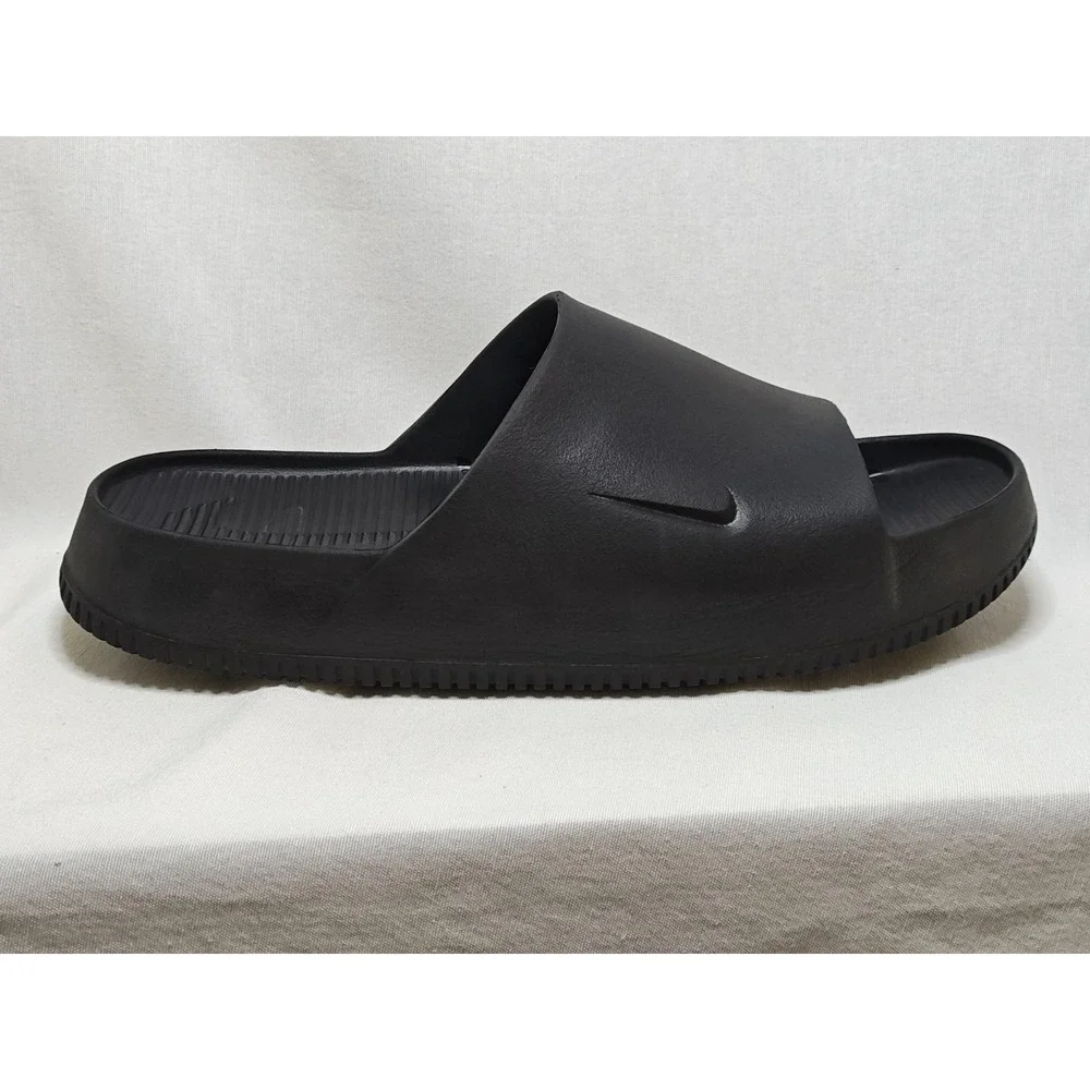 Nike Calm Slides Men's BLACK / BLACK Men's 17 Women's 18 Sandals‎ Flip Flops